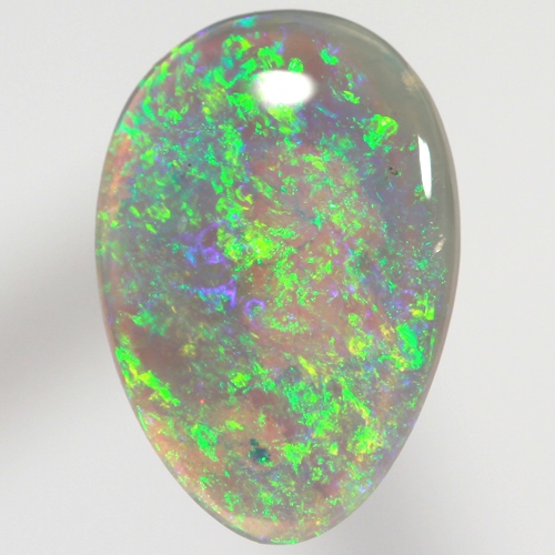 SOLID CRYSTAL OPAL Bright sparkling green always, bright 3D colourplay